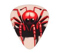 Cute little red spider Guitar picks in thin, medium, and thick sizes, 12-piece set, suitable for electric guitar and various instruments