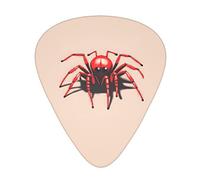 Cute Little Red Spider Guitar Plectrums Classical Triangle Bass Acoustic And Electric Guitar Plectrums For Guitarists 12 Pieces