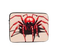 Cute Little Red Spider Laptop Sleeve for Women Men, 13 Inch Waterproof Laptop Bag Lightweight Notebook Computer Cover Bag