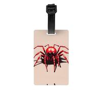 Cute Little red Spider Luggage Tags for Golf Bags, Gym Bags, suitcases, etc.