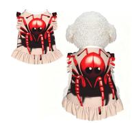 Cute little red spider XS Pet Apparel for Small Dogs-Cute Summer Outfit for Puppy, Soft Breathable Pet Clothes for Cat