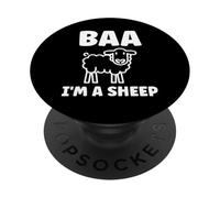 Cute Little Sheep quote simple animals baa i'm a Sheep PopSockets Adhesive PopGrip