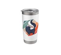 Cute Little Skunk Comicstyle Wildlife Animals petskunks Stainless Steel Insulated Tumbler