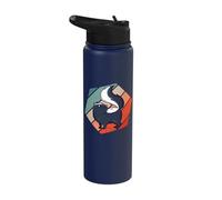 Cute Little Skunk Comicstyle Wildlife Animals petskunks Stainless Steel Insulated Water Bottle