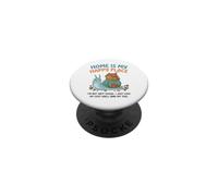 Cute Little Snail Home Is My Happy Place PopSockets Adhesive PopGrip
