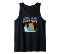 Cute Little Snail Home is My Happy Place Tank Top