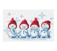 Cute Little Snowman Cross Stitch Kit