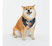 Cute Little Snowman in The Forest Dog Bandanas-Washable Dog Kerchief for Small to Large Pet Scarf for Girl Or Boy, Pet Accessories