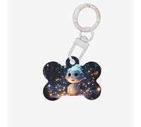 Cute Little Snowman in The Forest Dog Tags for Pets,Bone-Shaped Acrylic Pet ID Tags,Perfect for Small to Large Dogs and Cats,Cute & Functional