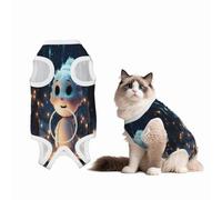 Cute Little Snowman in The Forest Recovery Suit for Dogs Cats After Surgery,Pet Recovery Shirt, Dog Onesies Pet Surgery Recovery Suit