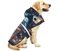 Cute Little Snowman In The Forest Waterproof Dog Raincoat And Rain Jacket With Hood, Reflective Strips And Adjustable Belly Strap, Fits Small To Large Dogs