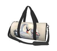 Cute little swan Canvas travel bag, large capacity, can be carried on the shoulder
