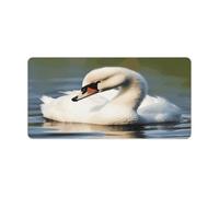 Cute Little Swan Desk Pad，Multifunctional Smooth Generic Keyboard Pad，Extended X Large Portable and Washable Desk Mat for PC Gaming, Office & Home Use
