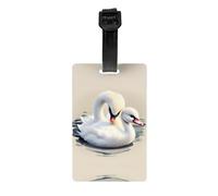 Cute Little swan Durable PVC Luggage Tag for Easy and Convenient Identification of Your Baggage