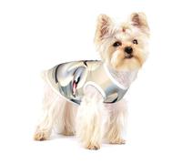 Cute little swan Full Print Cotton Pet Vest L Dog Cat Clothes Soft Elastic Breathable Pullover Pet