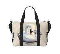 Cute Little Swan Travel Duffle Bag-Lightweight Carry On Weekender for Men Women, Waterproof Overnight Bag for Gym Weekend Trips