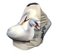 Cute little swan Versatile full-print Stroller Chair Cover/Nursing Cover, specially designed for your baby