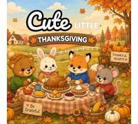 Cute Little: Thanksgiving, Coloring Book for Kids, Cozy Forest Animals, Outdoor Adventure!(Bold & Easy Coloring Books)