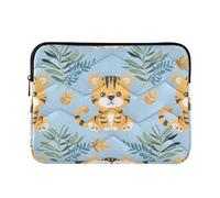 Cute Little Tigers Laptop Sleeve Case for 13-14 Inch Notebook, Portable Computer Bag Briefcase Tablet Travel Carrying Case