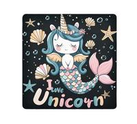 Cute Little Unicorn Camera Wrap Cloth, Squares Magic Self-Adhesive Cloth for Lens Camera Anti-Scratch Lens Protector Makeup Wrap Cloth Bag 17.7" x 17.7"