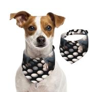 Cute Little White Mouse Pet Scarf Dog Bandanas Spring Summer Soft Cotton Puppy Scarfs Adjustable Accessories for Small Medium Large Girl Boy Pup Large