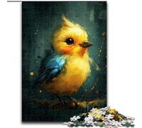 Cute Little Yellow Bird JigsawPuzzle 1000 Pieces for Adults cardboard Jigsaw for Birthdays, Holidays, Best for Christmas size 38x26cm