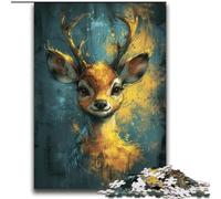 Cute Little Yellow Deer 2000 Pieces Jigsaw Puzzles for Adults And Teens, Stress Reliever Staycation Kill Time Parent-child Interaction (70x100cm)