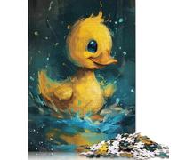 Cute Little Yellow Duck Jigsaw Puzzles for Adults 500 Piece Puzzles for Teenagers Wooden Jigsaw Puzzle Entertainment Toys Gifts 500pcs (52x38cm)