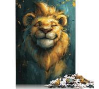 Cute Little Yellow Lion Jigsaw Puzzles for Adults 500 Piece Jigsaw Puzzles for Wooden Puzzles Challenging Game Family Activities 500pcs (52x38cm)