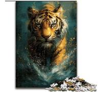 Cute Little Yellow Tiger 1000 Pieces Jigsaw Puzzle For Adults Teens, Suitable for Ages 14 And Up Improve Memory Gifts Ideas (50x75cm)