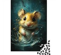 Cute Little Yellow Tiger Puzzle Fun Activity for at Home Premium Cardboard Jigsaw Puzzle for Adults Teen 300pcs (40x28cm)