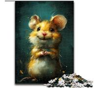 Cute Little Yellow Tiger Puzzles for Teenagers 1000 Pieces, Educational Games DIY Toys with Matching Poster And Trivia Sheet for Age 14+ (26x38cm)