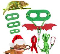 Cute Lizard Costume | Adjustable Wings Christmas Costumes - Cute Bearded Dragon Harness, Colorful Traction Rope for Outdoor Walking, Home