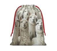 Cute Llama 2 Print Eco-Friendly Gift Portable Bags Function Convenient Easy Clean Home Office Kitchen
