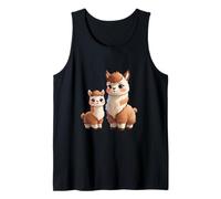 Cute Llama and Little Llama Animal Design Tank Top