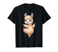 Cute Llama Dancing Cartoon Fun T-Shirt