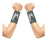 Cute Llama Floral Print Carpal Tunnel Wrist Support Comfortable Wrist Guard Sweat Band