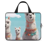 Cute Llama Laptop Bags Ultra-Thin, Lightweight & Waterproof 10inch Laptop Sleeve, Durable Neoprene Material, Portable Protective Computer Bag with Hand Strap