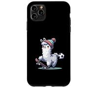 Cute Llama On Skateboard With Soccer Ball Beanie Case for iPhone 11 Pro Max