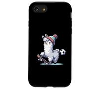 Cute Llama On Skateboard With Soccer Ball Beanie Case for iPhone SE (2020) / 7/8