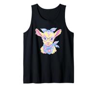 Cute Llama Portrait Animal Lover Graphic Pink Glasses Floral Tank Top