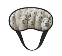 Cute Llama Print Adults Washable Eye Mask for Sleeping Light Blocking Nap for Night Rest Cover