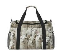 Cute Llama Print Daily essentials Large Capacity Hand Carry Bag for Weekend Getaways style Bags