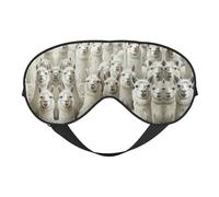 Cute Llama Print Eye Mask,Silk-Like Sleep Mask,Night Sleeping Mask for Men Women,for Sleep Relaxation