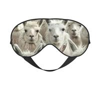 Cute Llama Print Eye Mask,Silk-Like Sleep Mask,Night Sleeping Mask for Men Women,for Sleep Relaxation