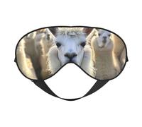 Cute Llama Print Functionality Outdoor Travel Eye Mask Breathable Camping Meditation Yoga Friendly