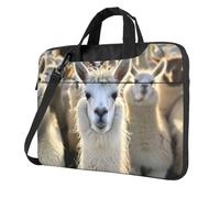 Cute Llama Print Laptop Bag For Ultra-Thin Portable Business Casual Single Shoulder Messenger Bags