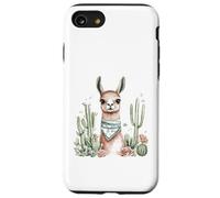 Cute Llama Watercolor Cactus Desert Animal Case for iPhone SE (2020) / 7/8