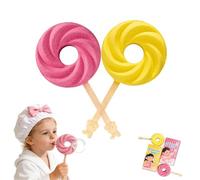 Cute Lollipop Bath Bomb, Cute Lollipop Shape Fragrance Salt Ball, Cutes Lollipop-Shaped Bubble Bath Balls,Colorful Effervescent Baths Bombs with Boys Girls Birthday(a)