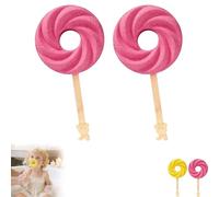 Cute Lollipop Bath Bombs, Cute Lollipop Shape Bath Bombs, Bubble Bath for Men, Gentle & Skin-Friendly, Colorful Bubble Baths Ball for Fun Baths Time, Women and Men (2 pcs-#b)